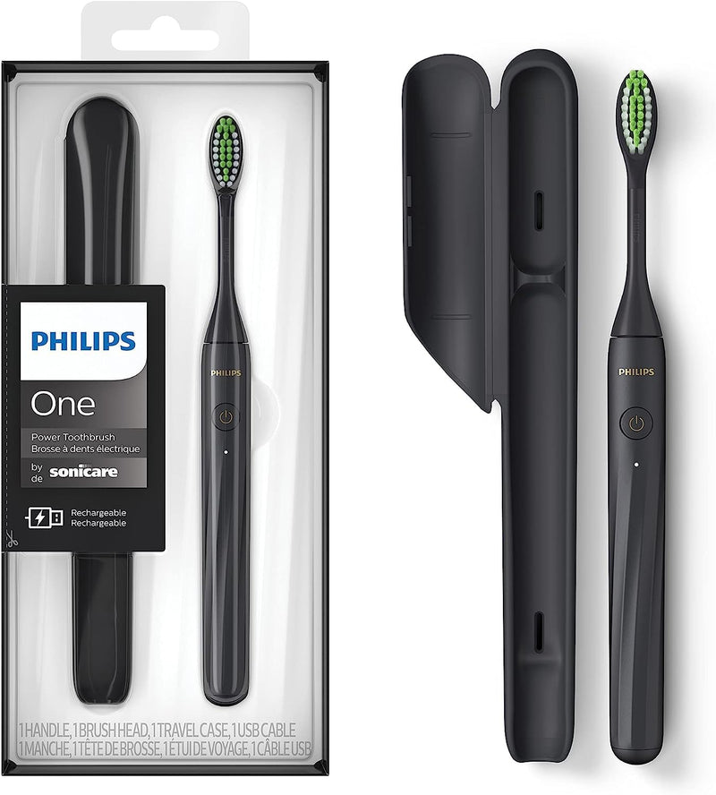 Philips One by Sonicare Rechargeable Toothbrush HY1200/26, Black