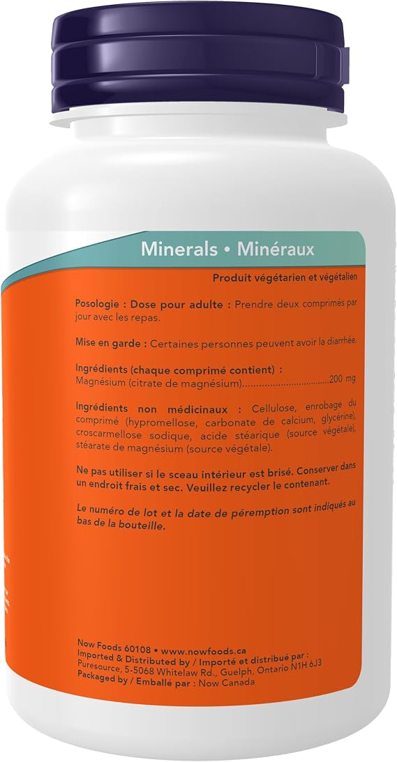 Now - Magnesium Citrate 200MG 100TAB
