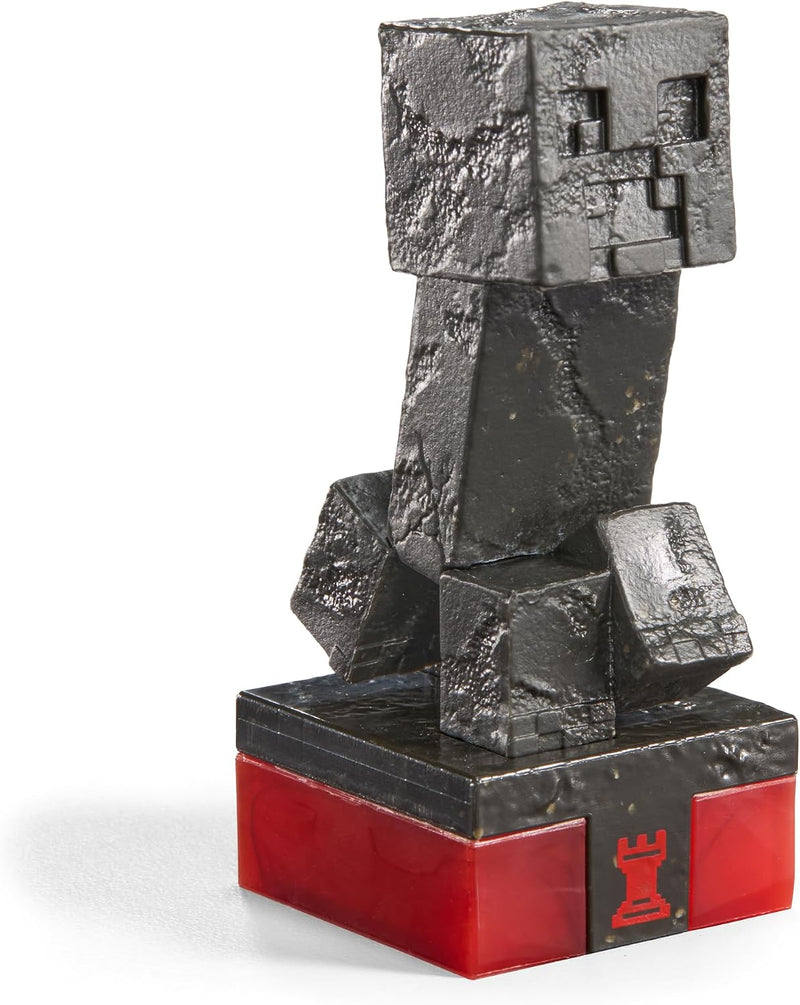The Noble Collection - Minecraft Chess Set | Overworld Heroes vs. Hostile Mobs