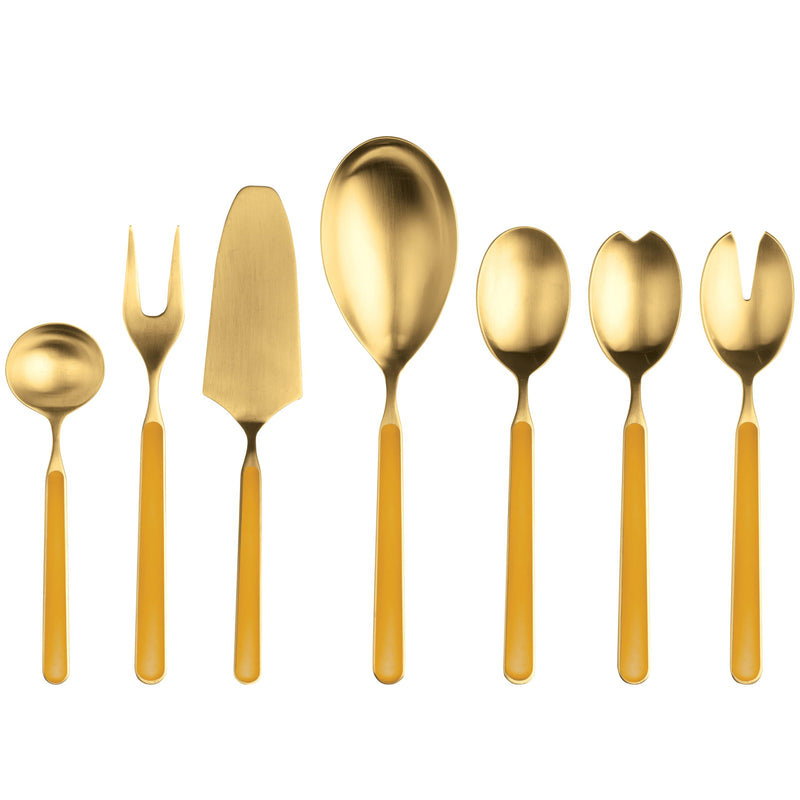 Mepra - Fantasia Ice Gold Mustard - 7-Piece Serving Set