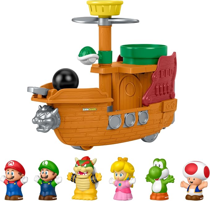 FISHER PRICE - LITTLE PEOPLE - SUPER MARIO - BOWSER's SHIP
