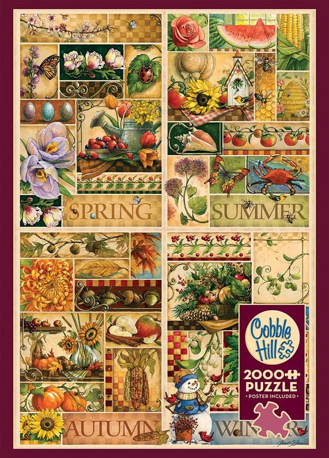 Cobble Hill - 2000 Piece Puzzle - The Four Seasons (Old Version)