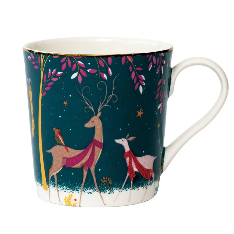 Sara Miller - Woodland - Mug 12Oz. Deer & Robin