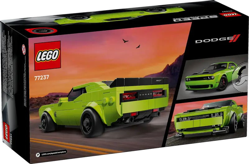 LEGO - 77237 - SPEED CHAMPIONS - Dodge Challenger SRT Hellcat Sports Car - 390pcs