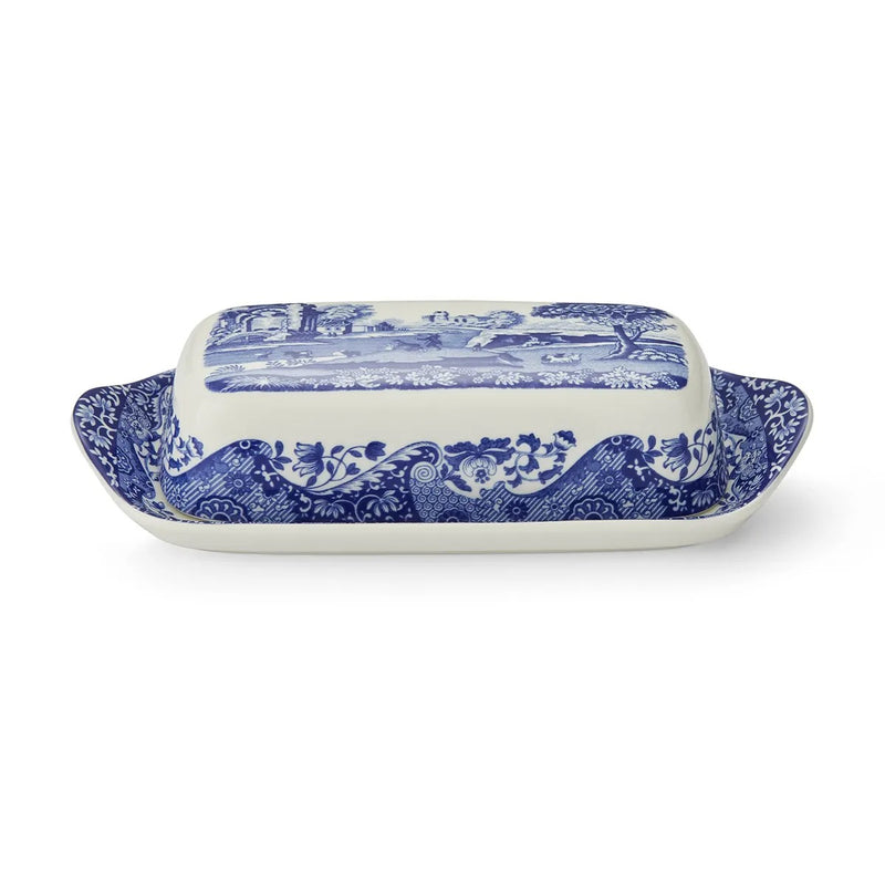 Spode - Blue Italian - Butter Dish | 8 x 4 in