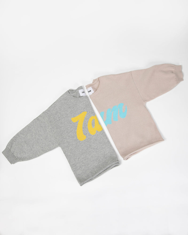 7AM - Logo Boxy Long Sleeve Top