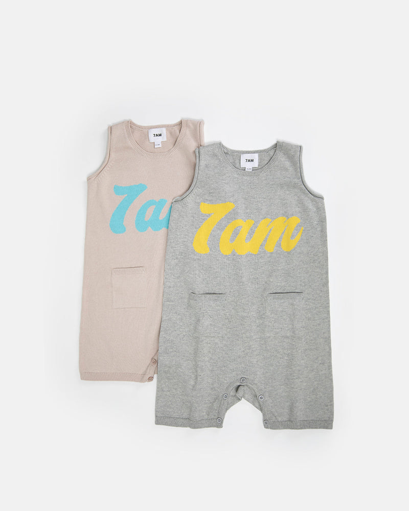7AM - Logo Boxy Romper