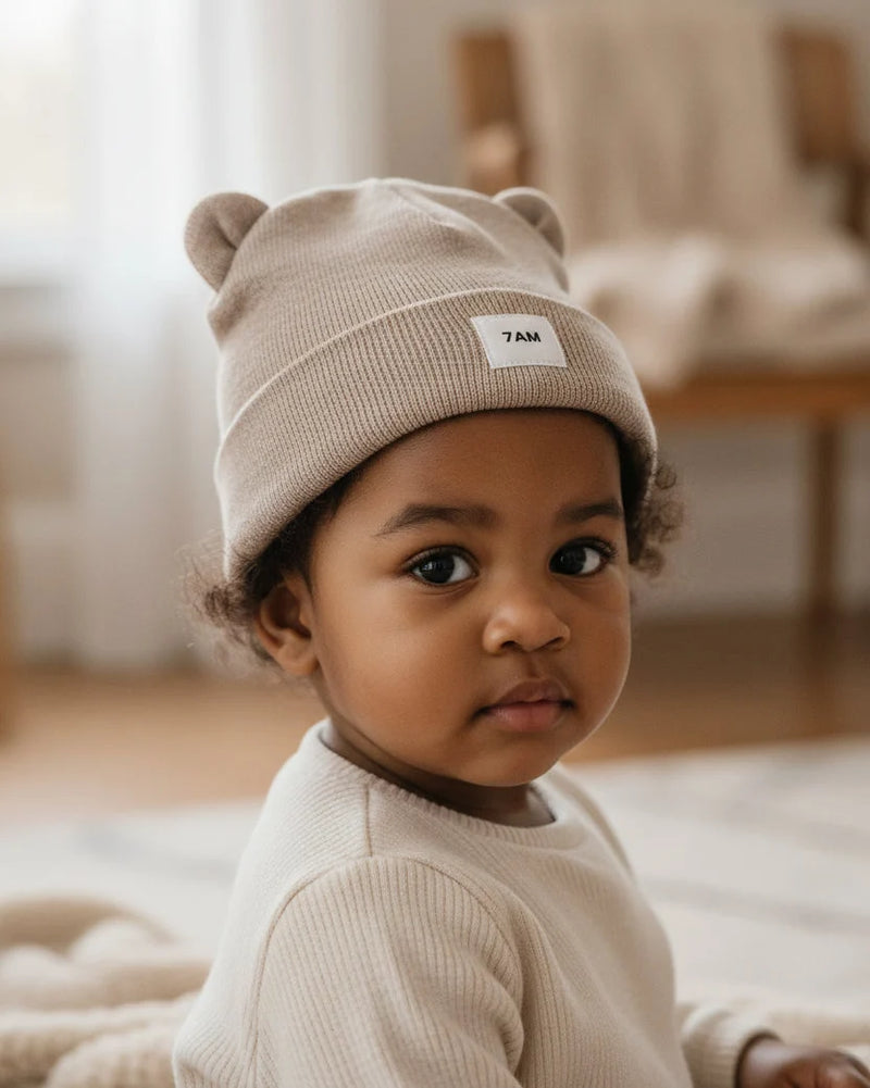 Bear Beanie - Heather