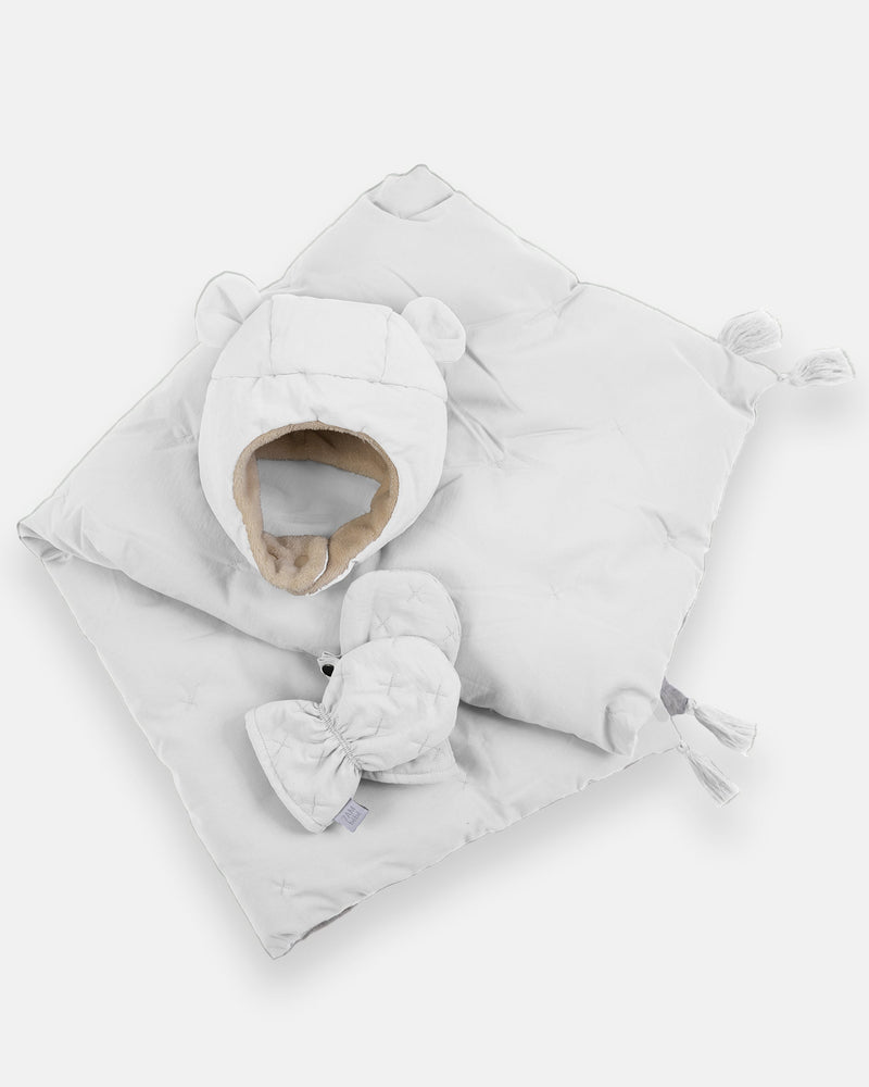 7AM Enfant - Cub Set - Airy | Mitten, Hat & Blanket