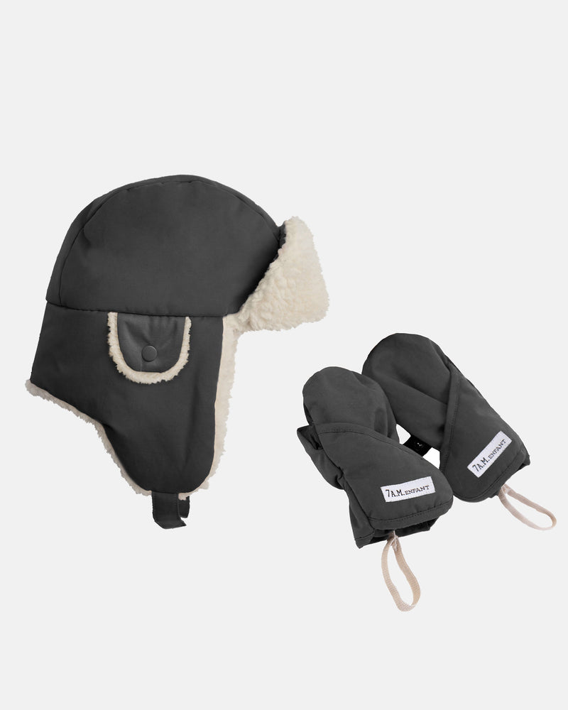 7AM - Chapka Set - Benji Sherpa | Hat & Mittens
