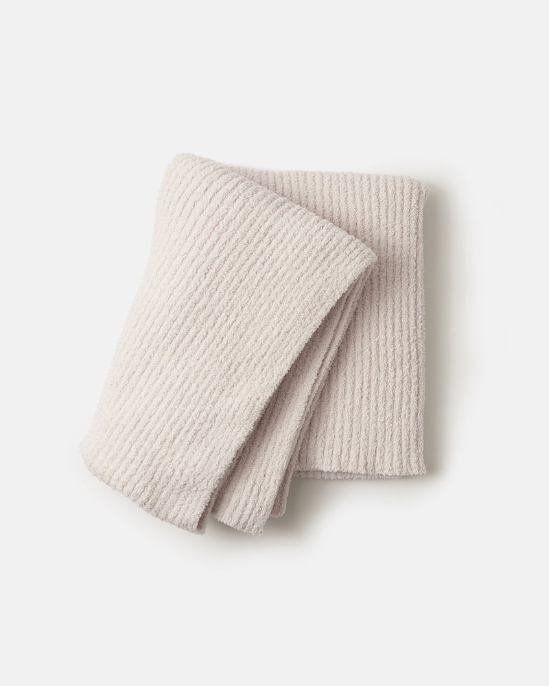 7AM - Cushy Ribbed Blanket - Fuzzy
