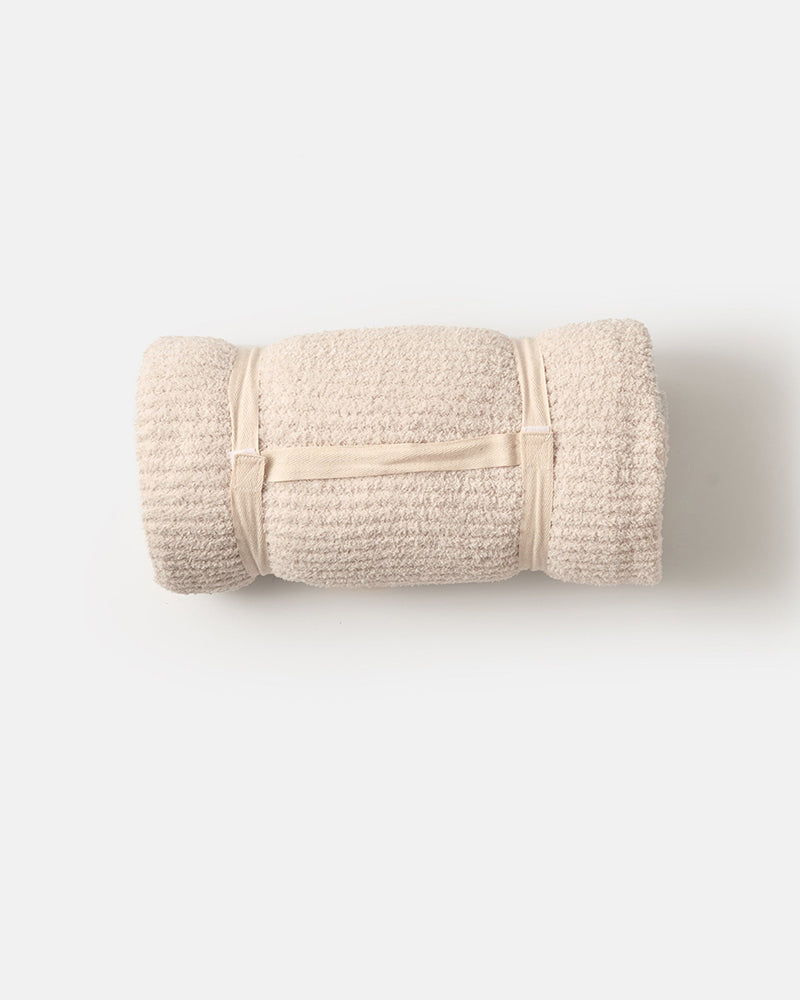 7AM - Cushy Ribbed Blanket - Fuzzy