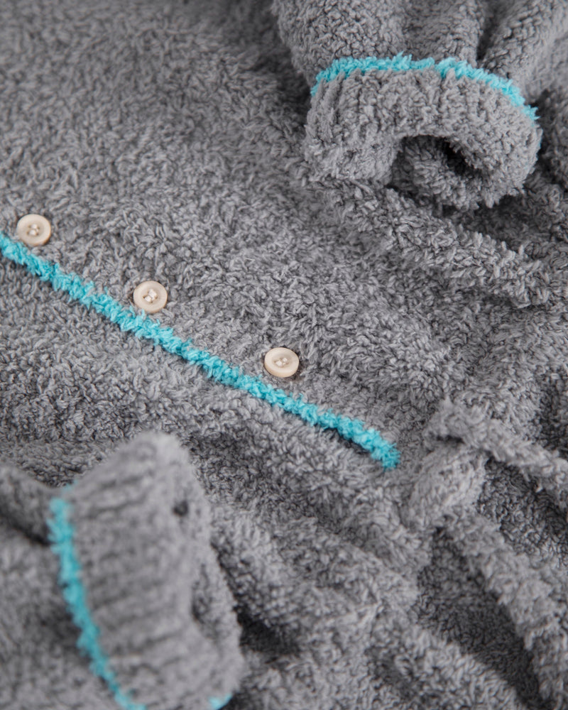 7AM - Boxy Long Sleeve Jumpsuit - Fuzzy
