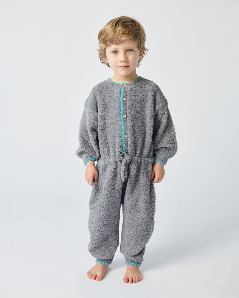 7AM - Boxy Long Sleeve Jumpsuit - Fuzzy