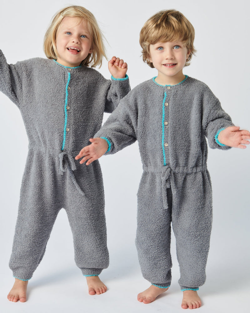 7AM - Boxy Long Sleeve Jumpsuit - Fuzzy
