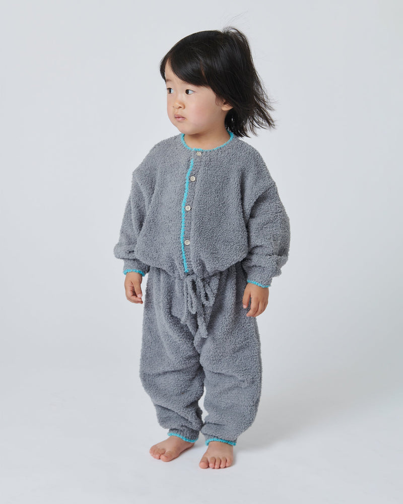 7AM - Boxy Long Sleeve Jumpsuit - Fuzzy