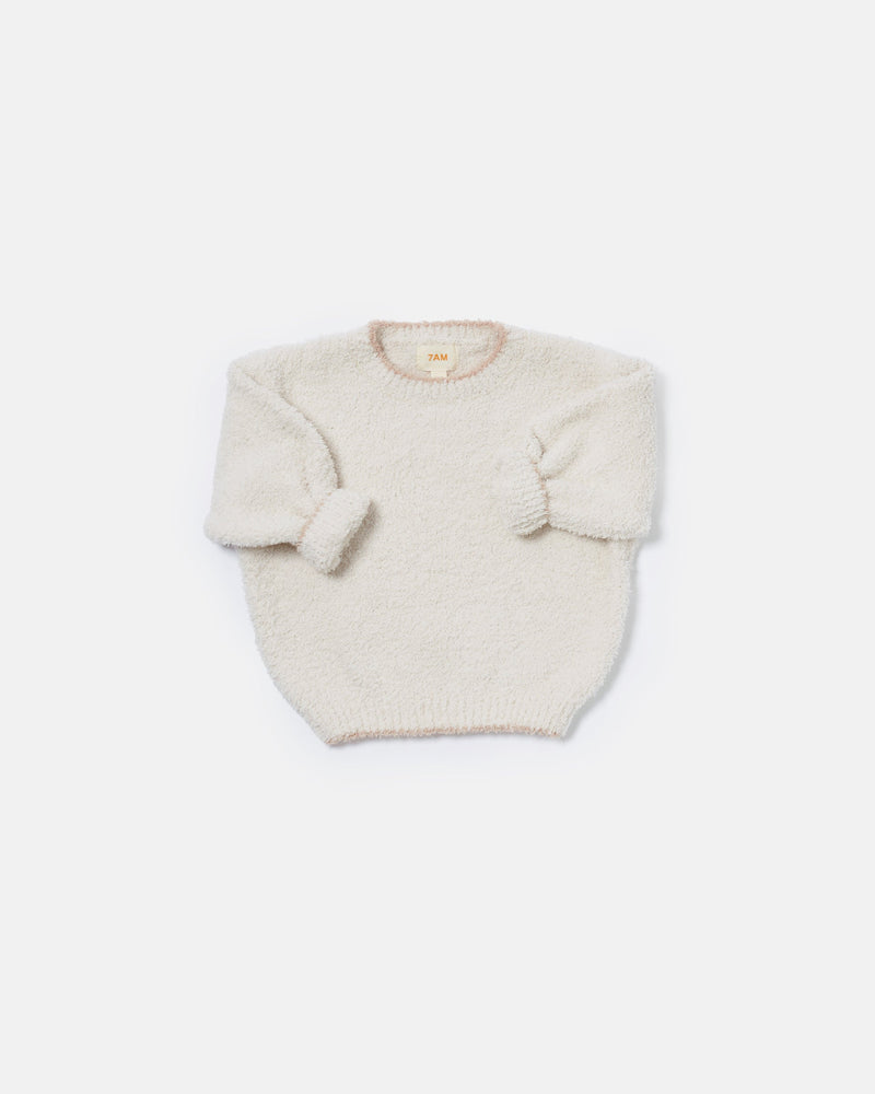 7AM - Boxy Sweater - Fuzzy