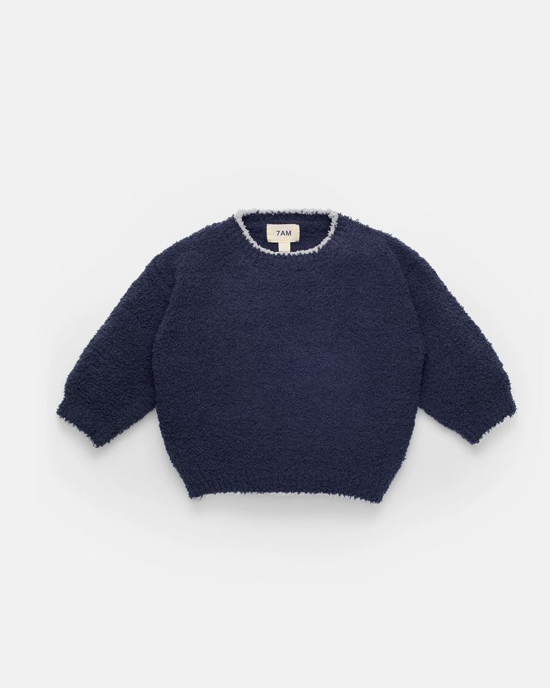 7AM - Boxy Sweater - Fuzzy