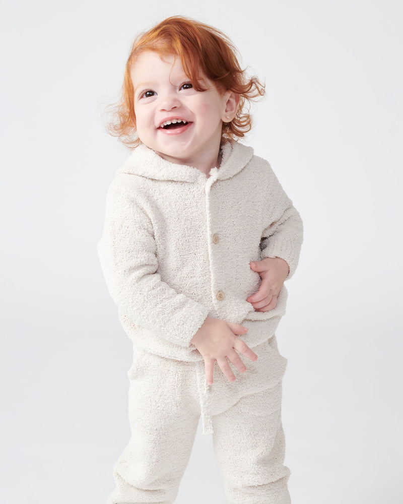 7AM Enfant - Hooded Cardigan - Fuzzy