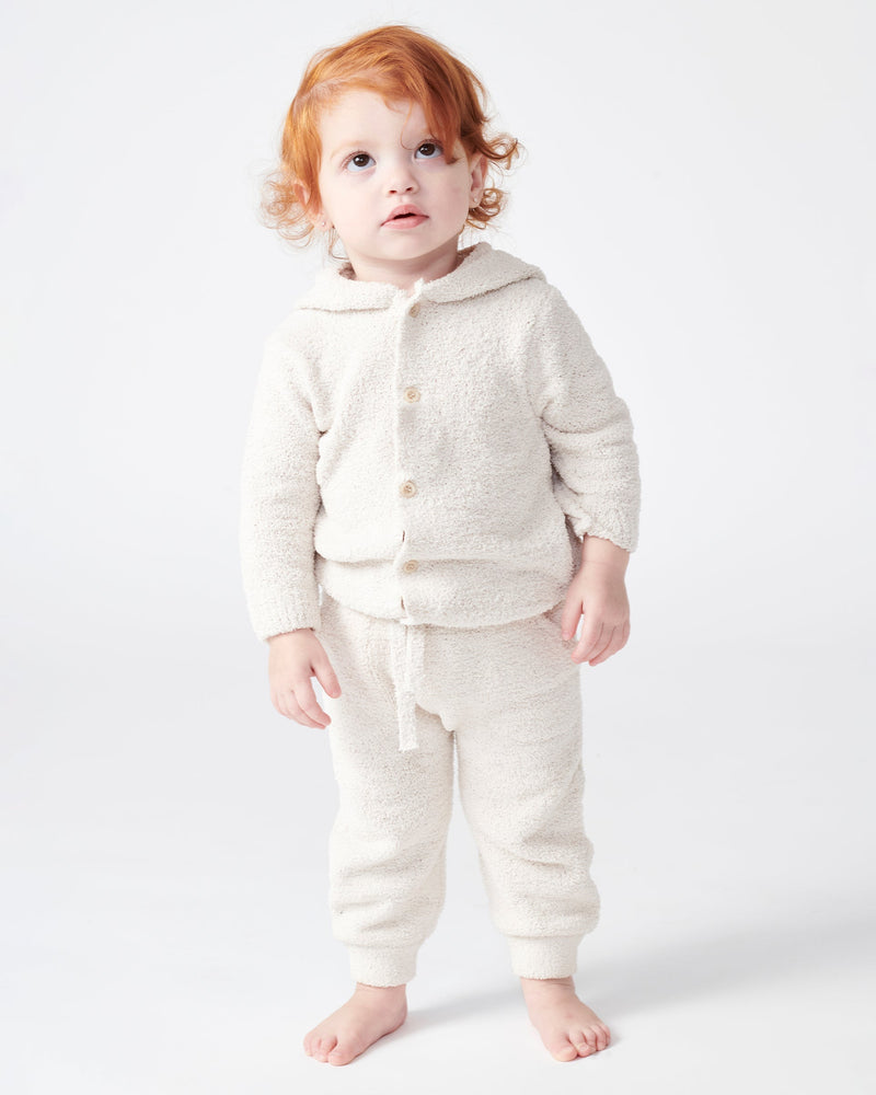 7AM Enfant - Hooded Cardigan - Fuzzy