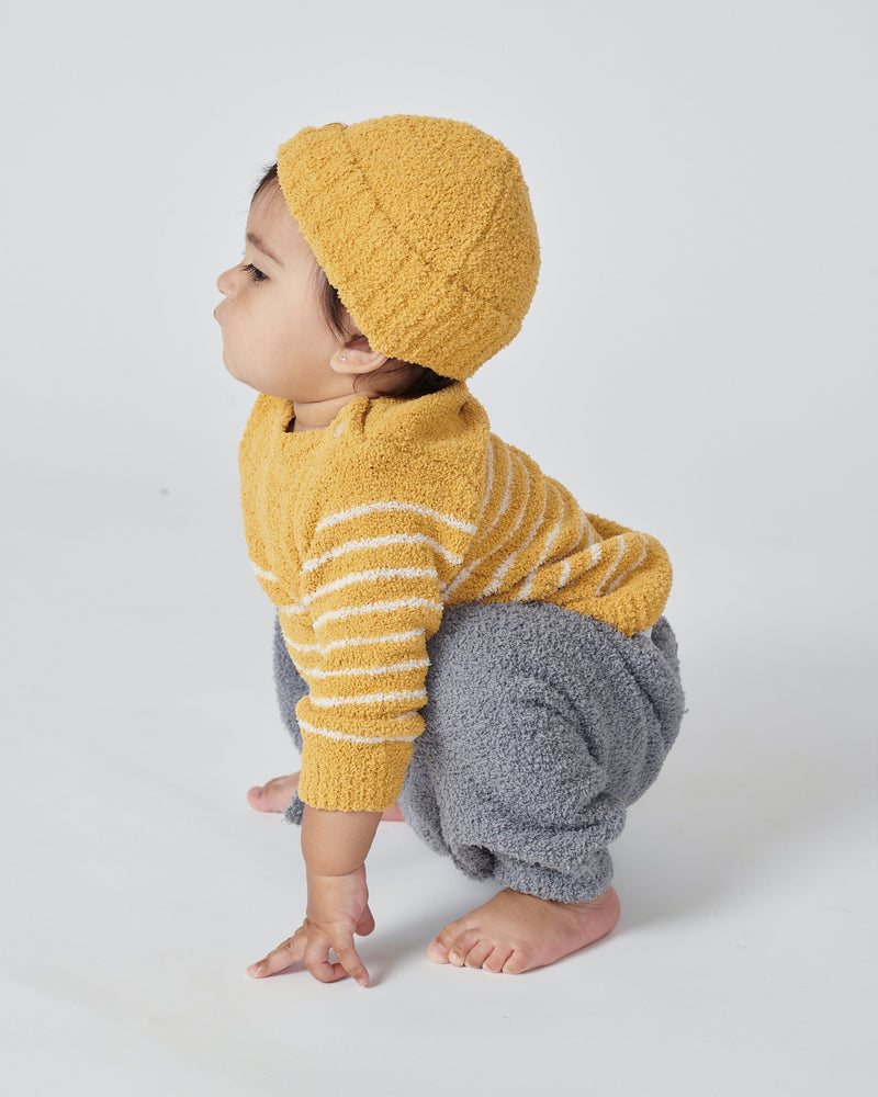 7AM - Long Sleeve Top Striped - Fuzzy