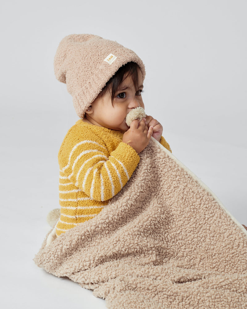 7AM - Long Sleeve Top Striped - Fuzzy