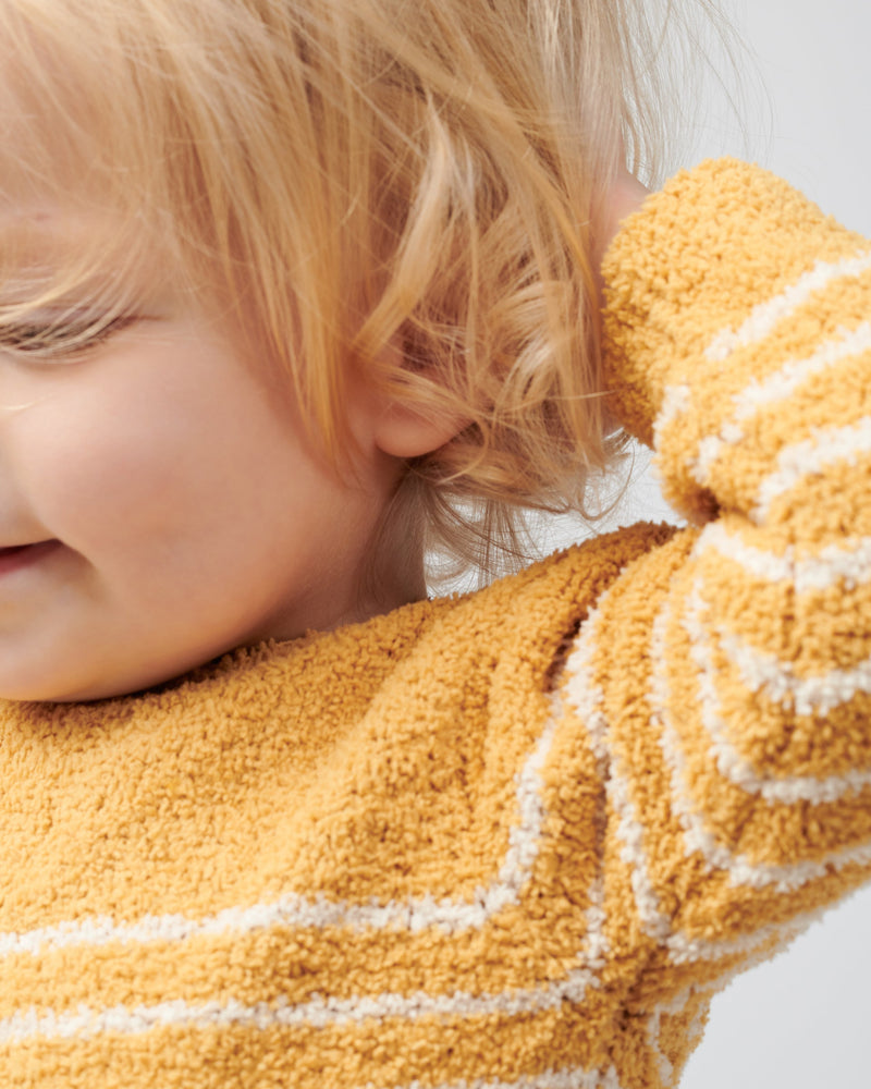 7AM - Long Sleeve Top Striped - Fuzzy