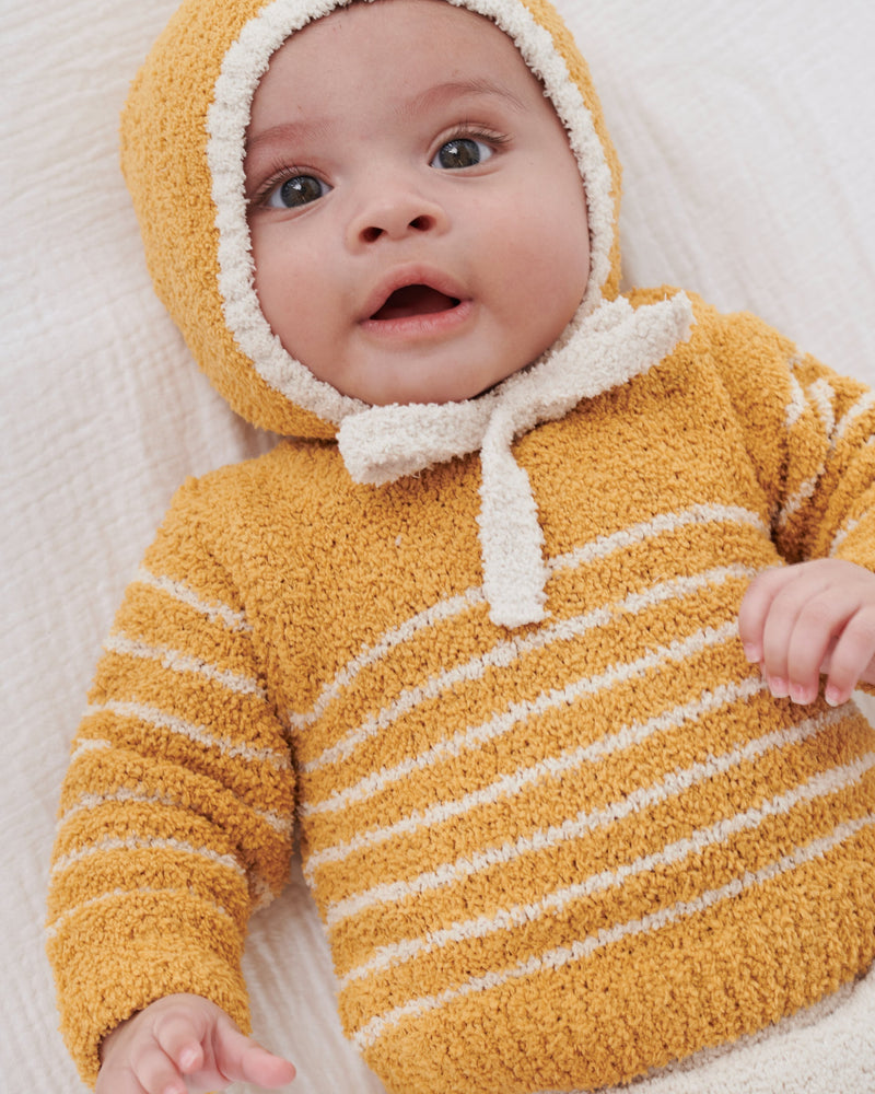 7AM - Long Sleeve Top Striped - Fuzzy