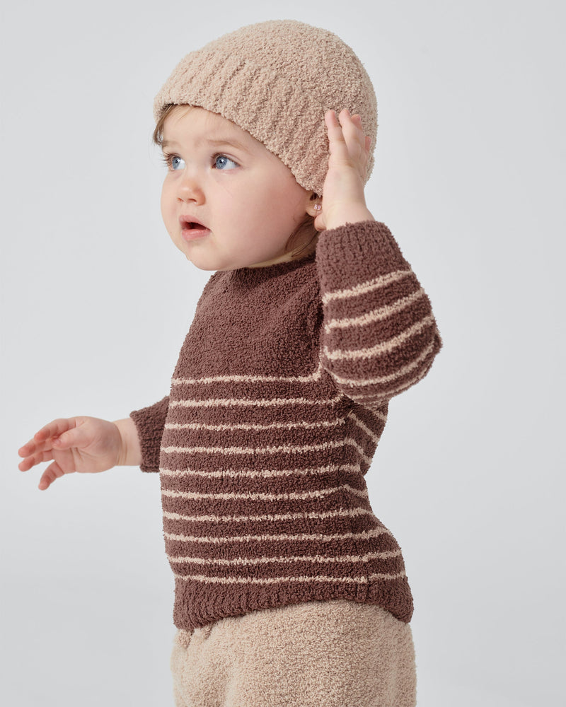7AM - Long Sleeve Top Striped - Fuzzy
