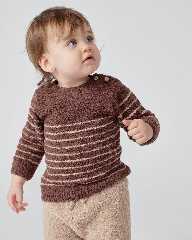 7AM - Long Sleeve Top Striped - Fuzzy