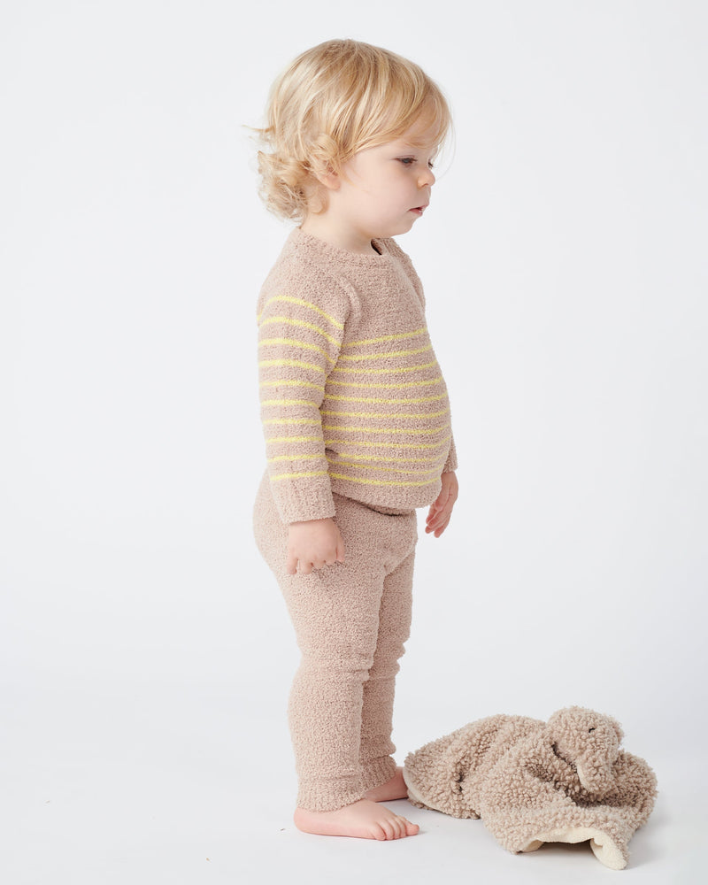 7AM - Long Sleeve Top Striped - Fuzzy
