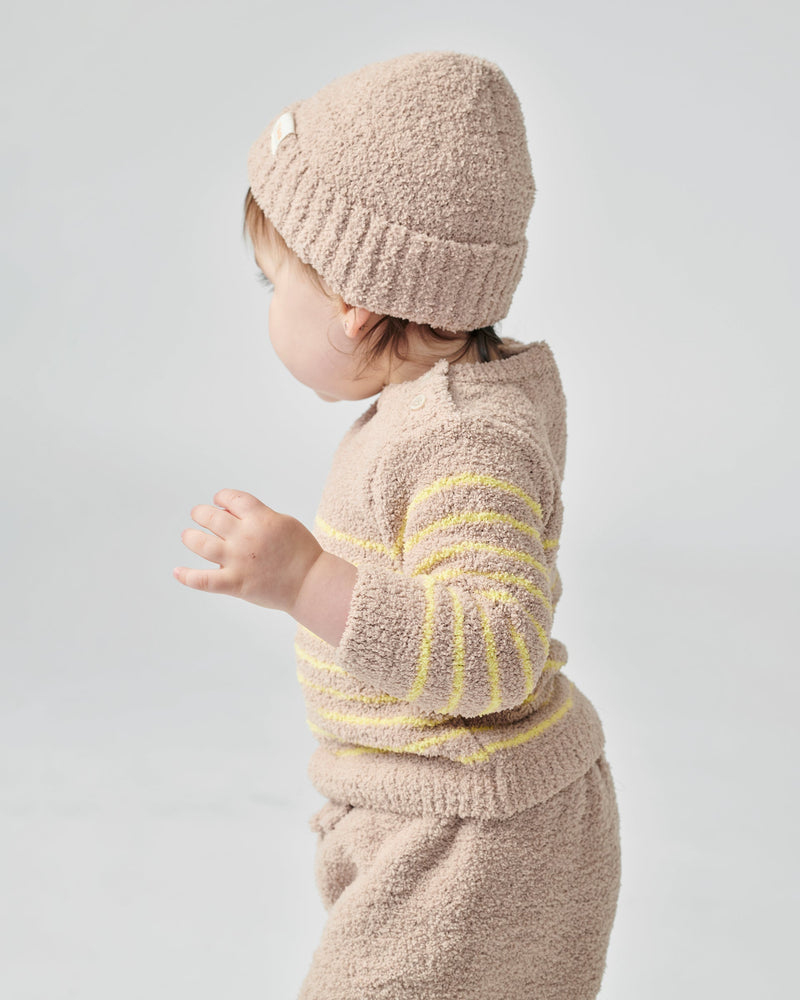 7AM - Long Sleeve Top Striped - Fuzzy
