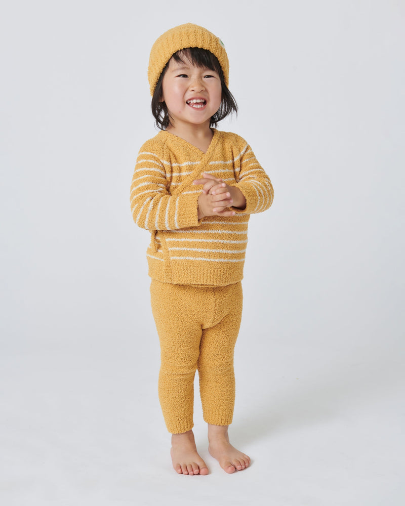 7AM - Wrap Top Striped - Fuzzy