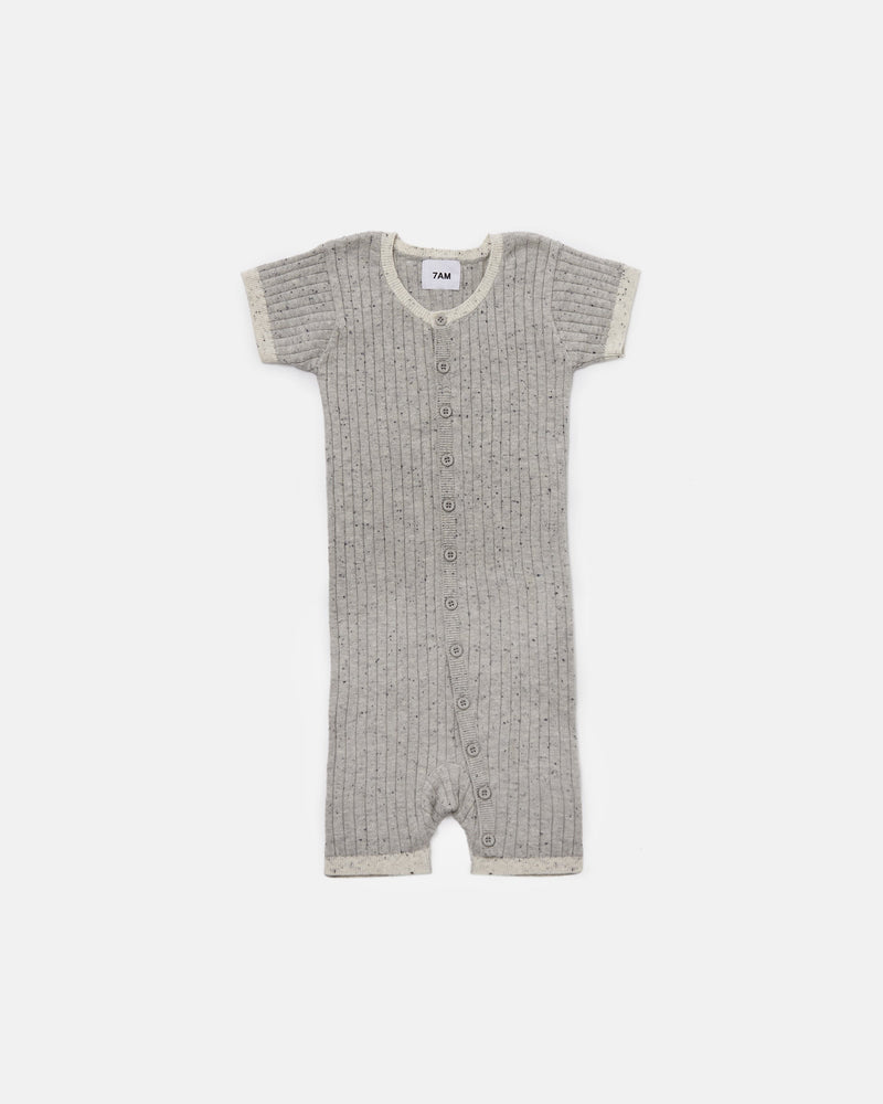 7AM - Short Sleeve Romper - Hug Me