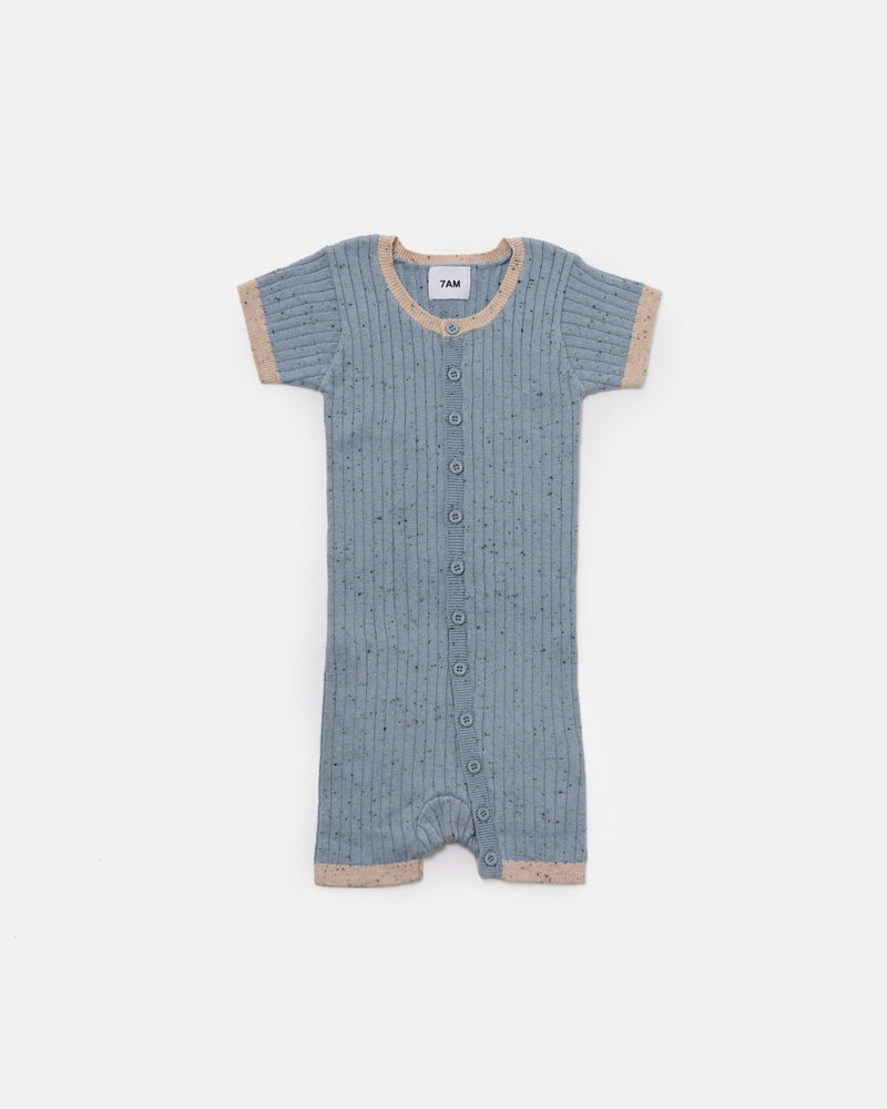7AM - Short Sleeve Romper - Hug Me