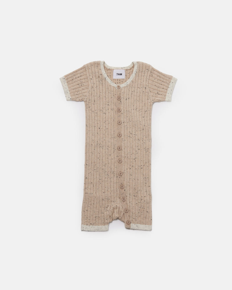 7AM - Short Sleeve Romper - Hug Me