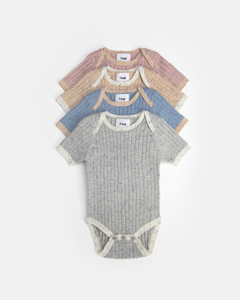 7AM Enfant - Short Sleeve Bodysuit - Hug Me