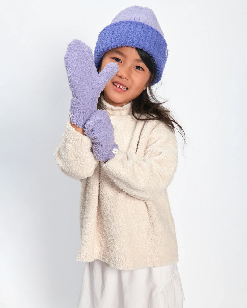 7AM - 2 - Tone Ribbed Beanie - Fuzzy