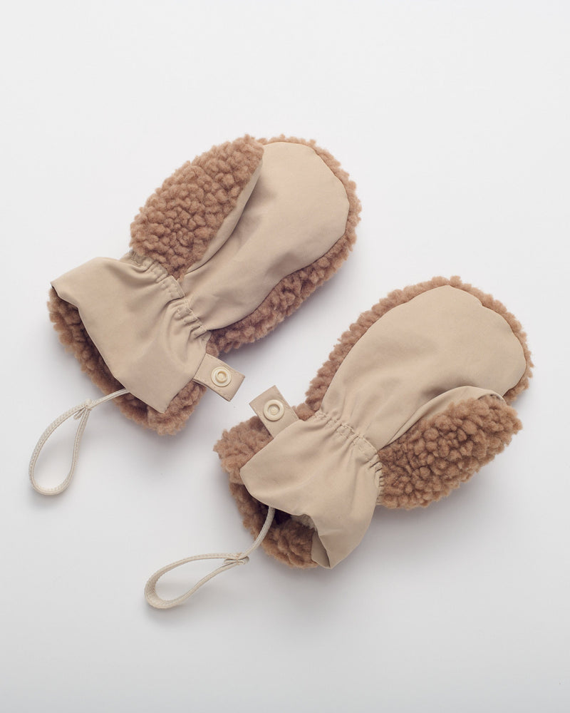 Sherpa Mittens - Benji Appliqué