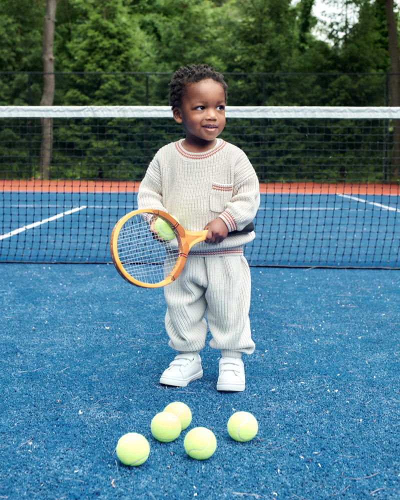 7AM - Boxy Sweater - Chunky Tennis