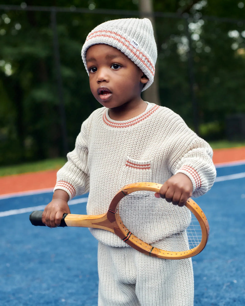7AM - Boxy Sweater - Chunky Tennis
