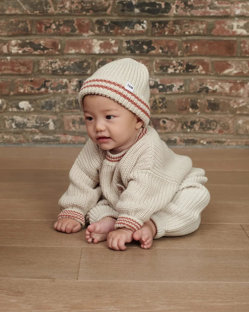 7AM - Boxy Sweater - Chunky Tennis