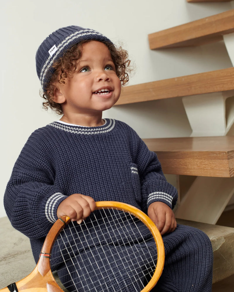 7AM - Boxy Sweater - Chunky Tennis