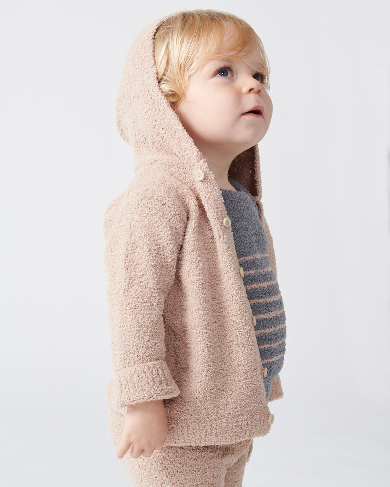 7AM Enfant - Hooded Cardigan - Fuzzy