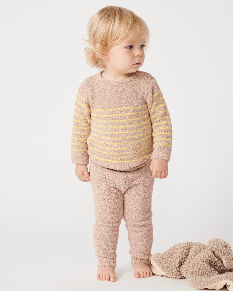 7AM - Long Sleeve Top Striped - Fuzzy