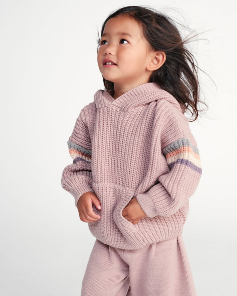 7AM - Hooded Boxy Sweater - Chunky