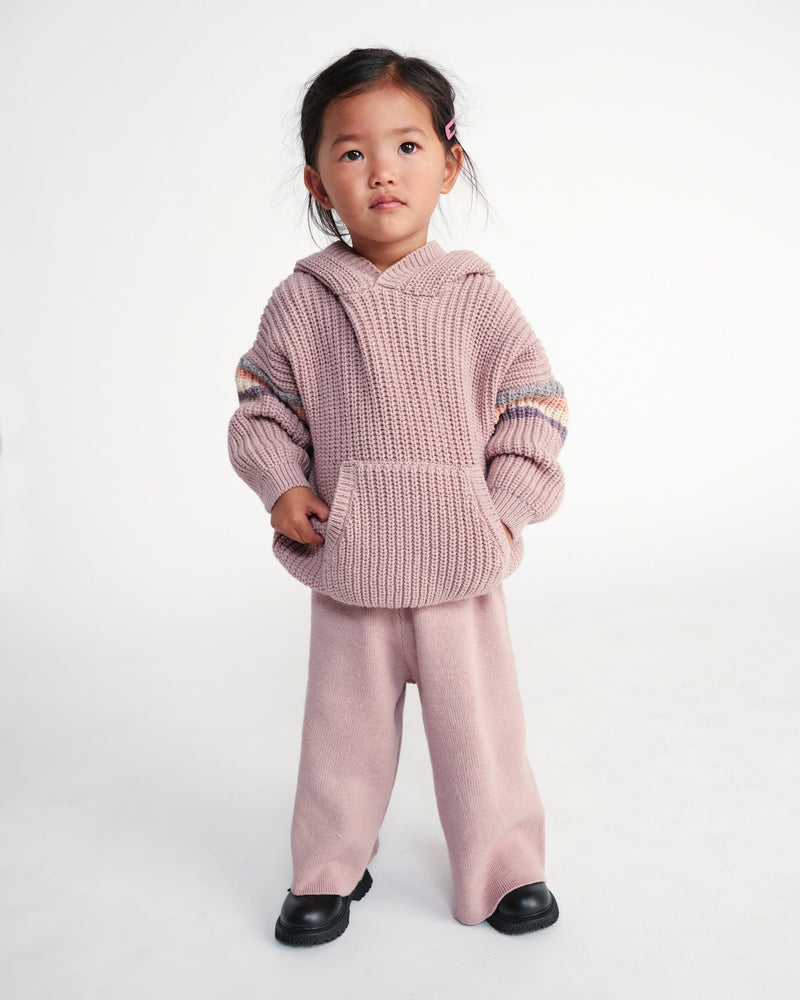 7AM - Hooded Boxy Sweater - Chunky
