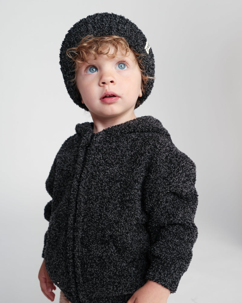 7AM - 2 - Tone Ribbed Beanie - Fuzzy