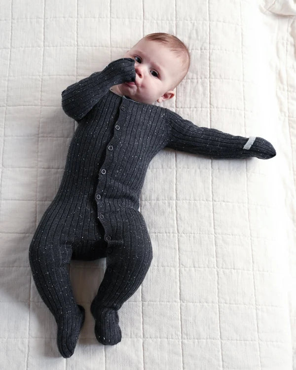 7AM - Long Sleeve Jumpsuit Footie - Hug Me