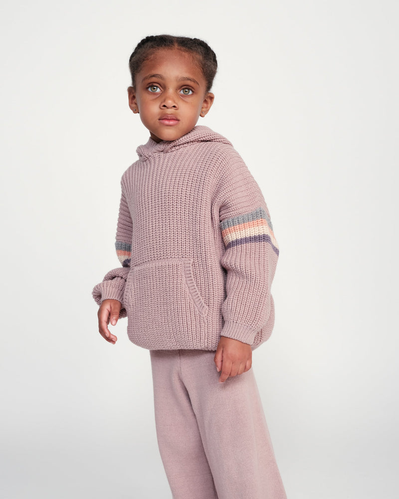 7AM - Hooded Boxy Sweater - Chunky
